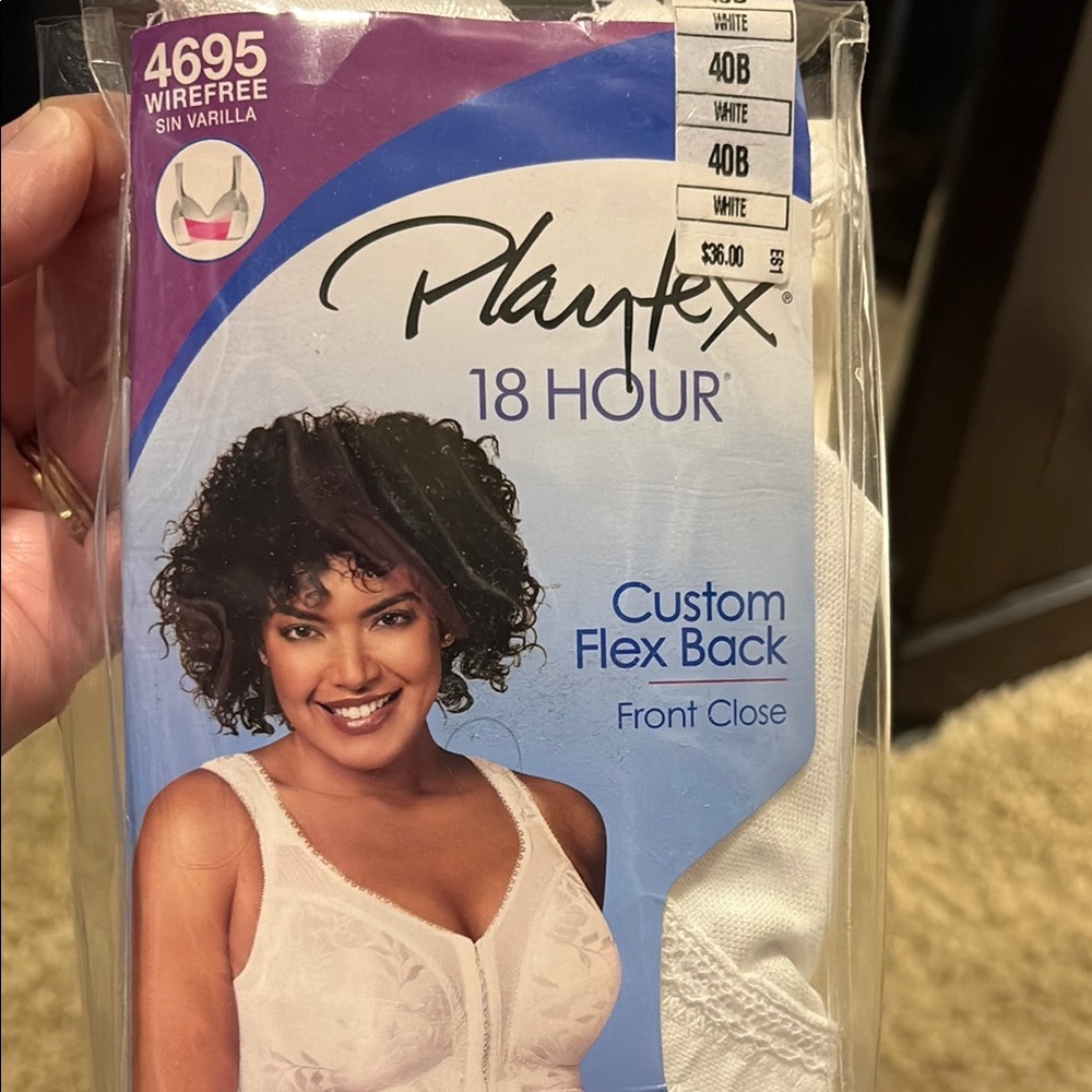 Playtex 18 Hour White Bra 40B
